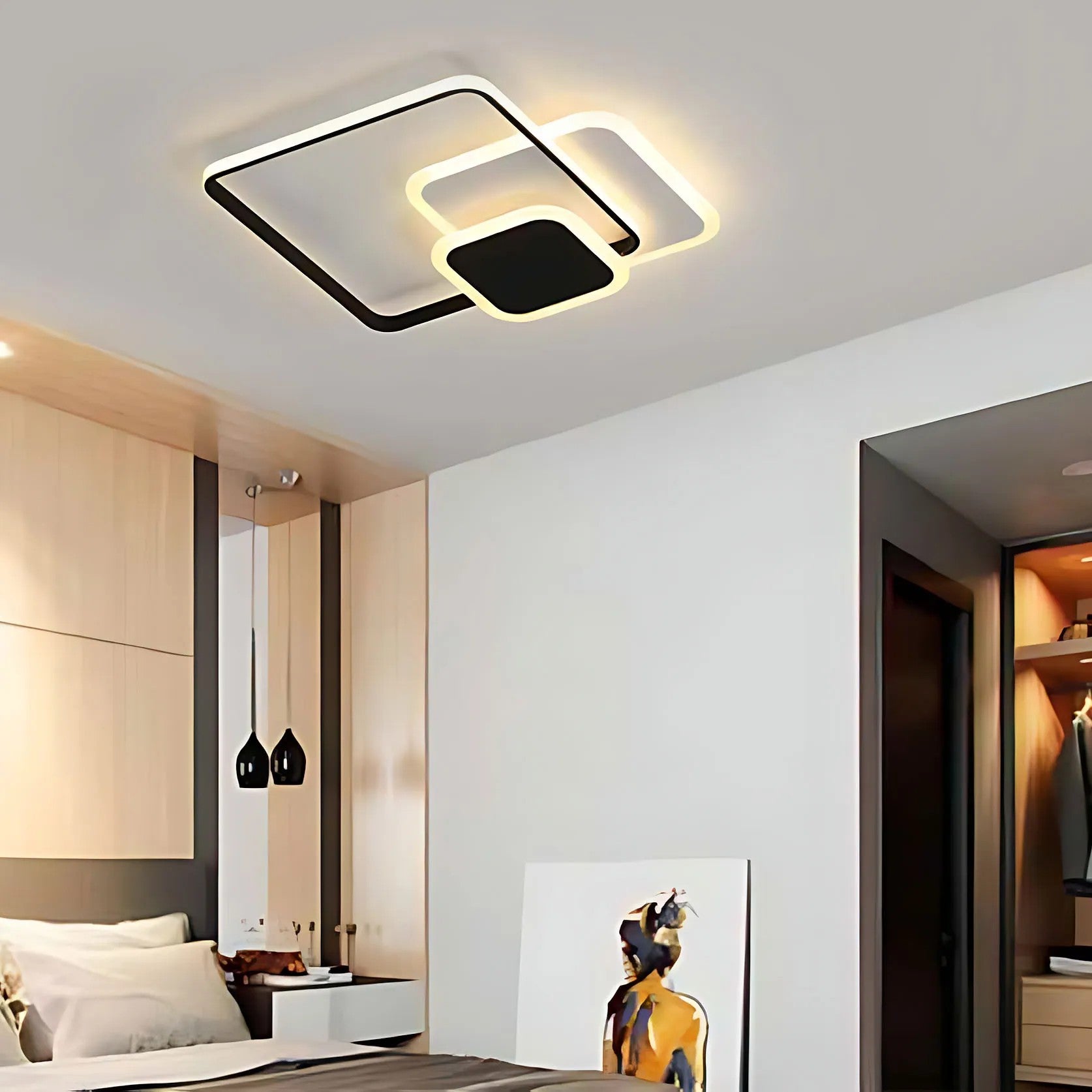 Lampa Sufitowa LHJ079-C Plafon LED CZARNA 9