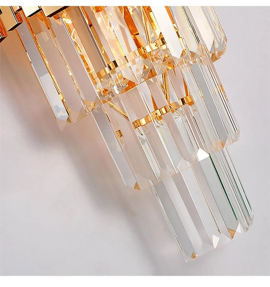 Lampa Kryształowa Kinkiet 312357 Złota 9