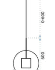 Lampa Wisząca Szklana Loft APP558-1CP 25cm Czarna 9