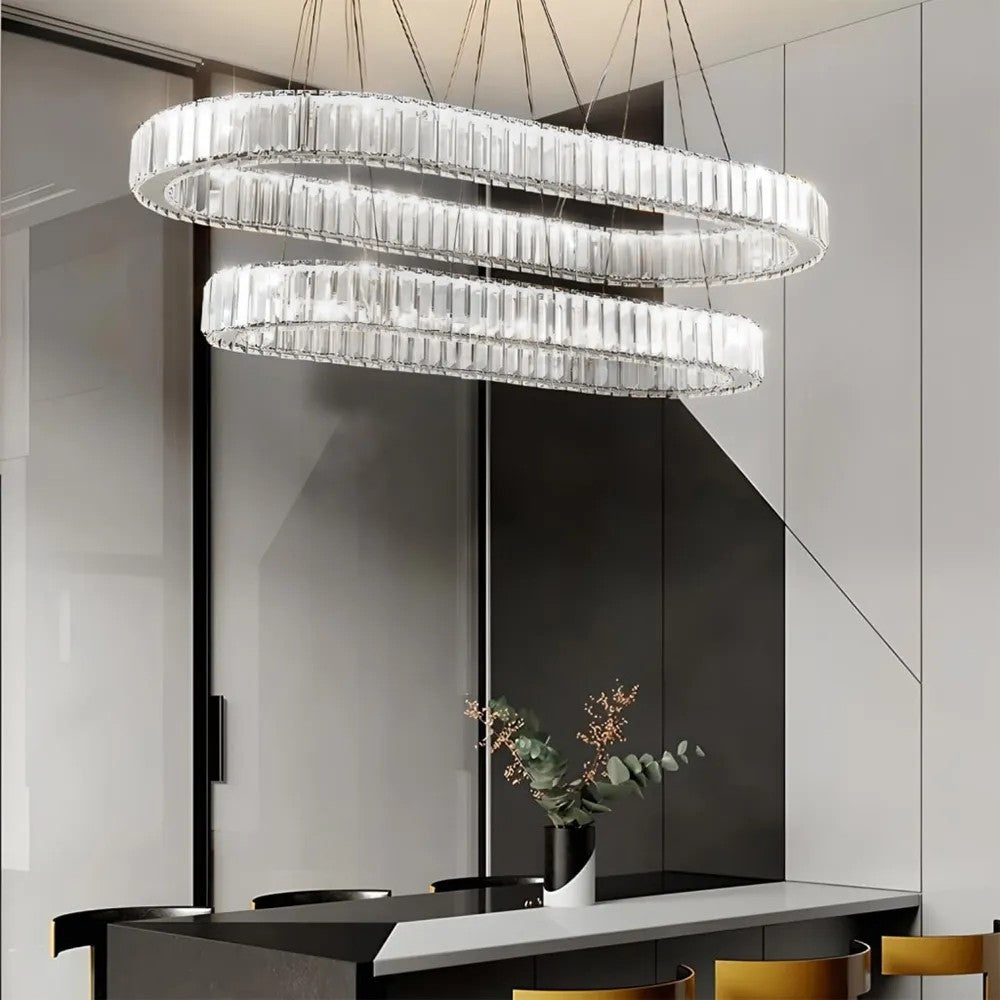 LAMPA SUFITOWA WISZĄCA LED APP1546-CP2 CHROM 9