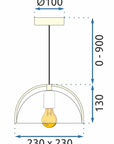 Lampa Wisząca APP1216-1CP 9