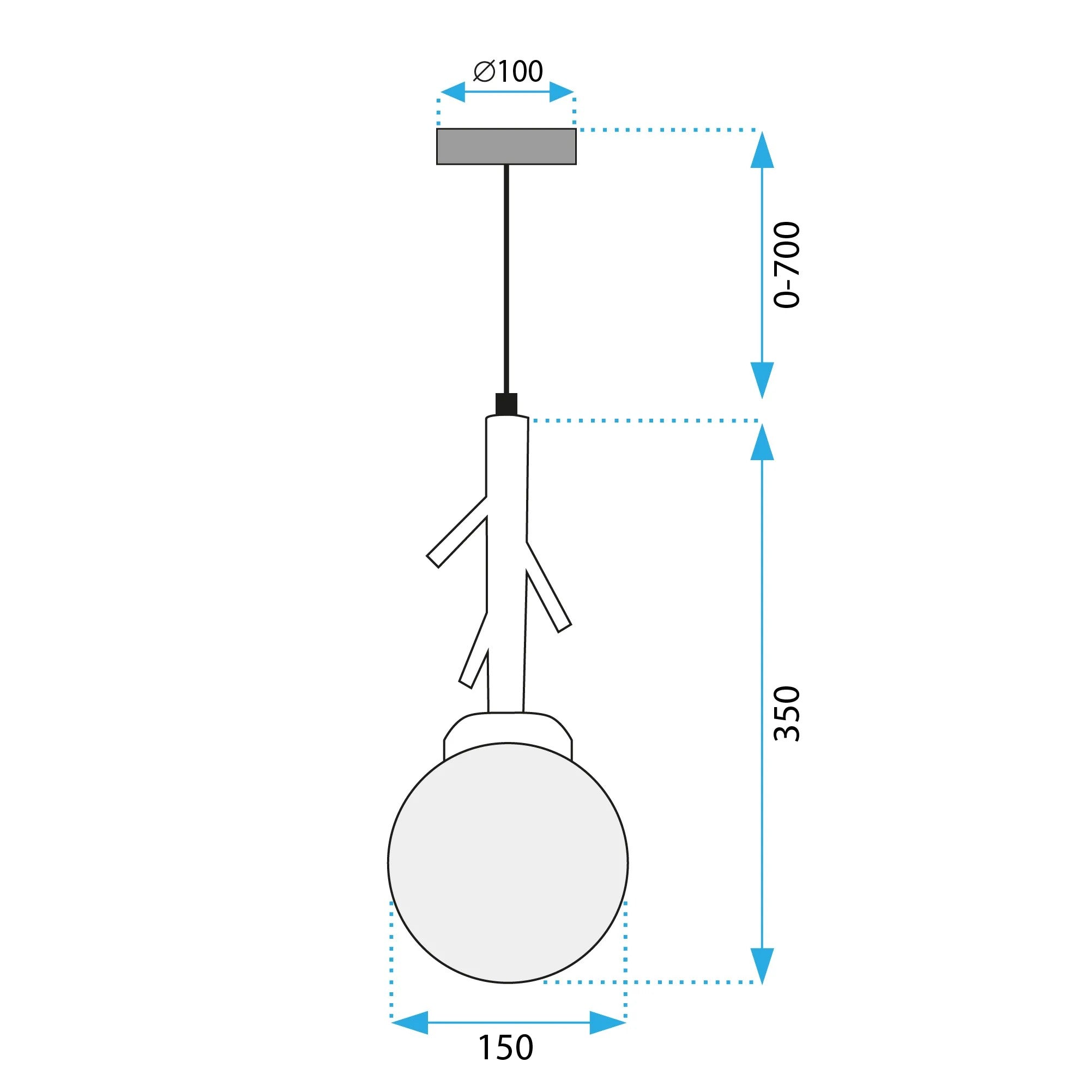 Lampa Wisząca Boho APP1422-1CP 9