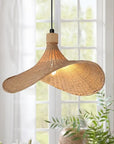 LAMPA WISZĄCA BAMBUSOWA APP1642-1CP 30cm 9