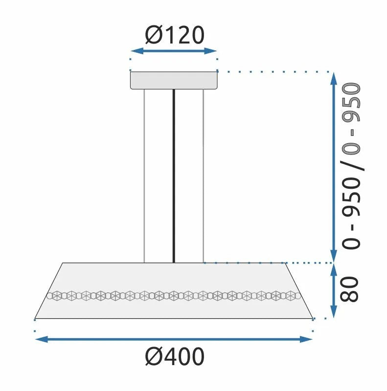 Lampa Wisząca Z Kryształami APP1028-CP 9