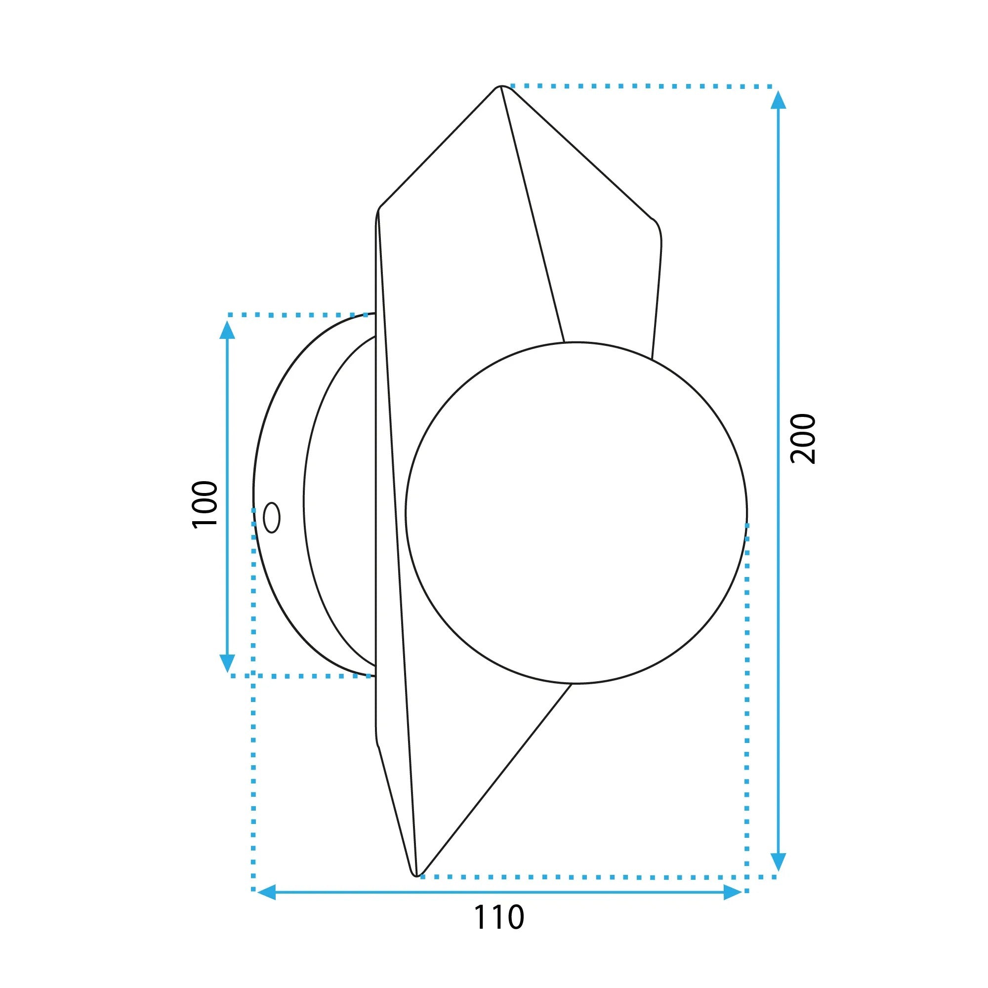 LAMPA ŚCIENNA KINKIET APP1411-W CZARNO/ZŁOTA 9
