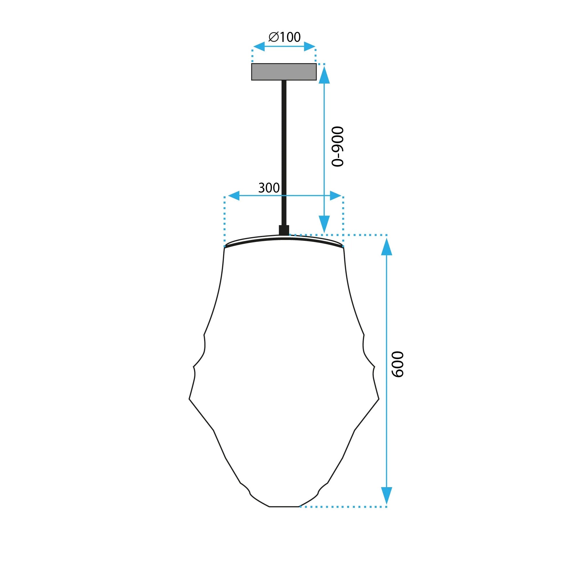 Lampa Wisząca Boho APP1322-1CP 9