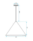 LAMPA SUFITOWA WISZĄCA APP1443-1CP DARK WOOD 9