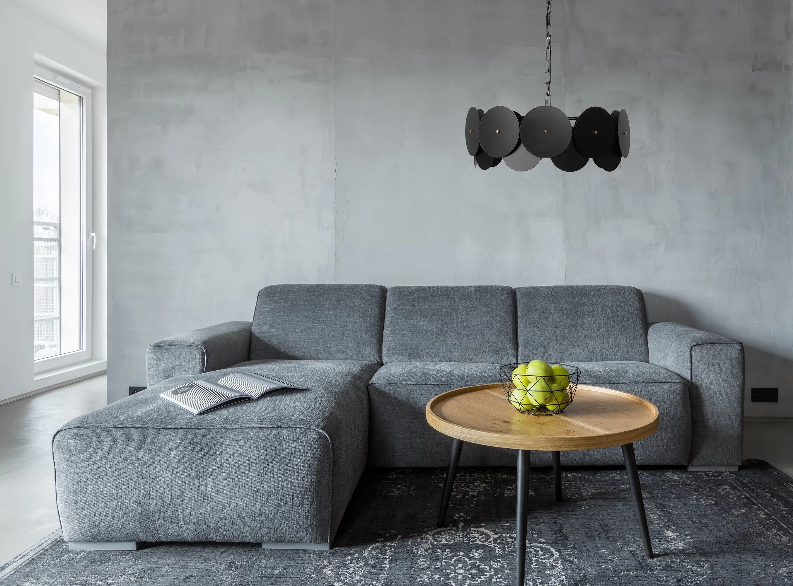 LAMPA SUFITOWA WISZĄCA APP1307-CP BLACK 9