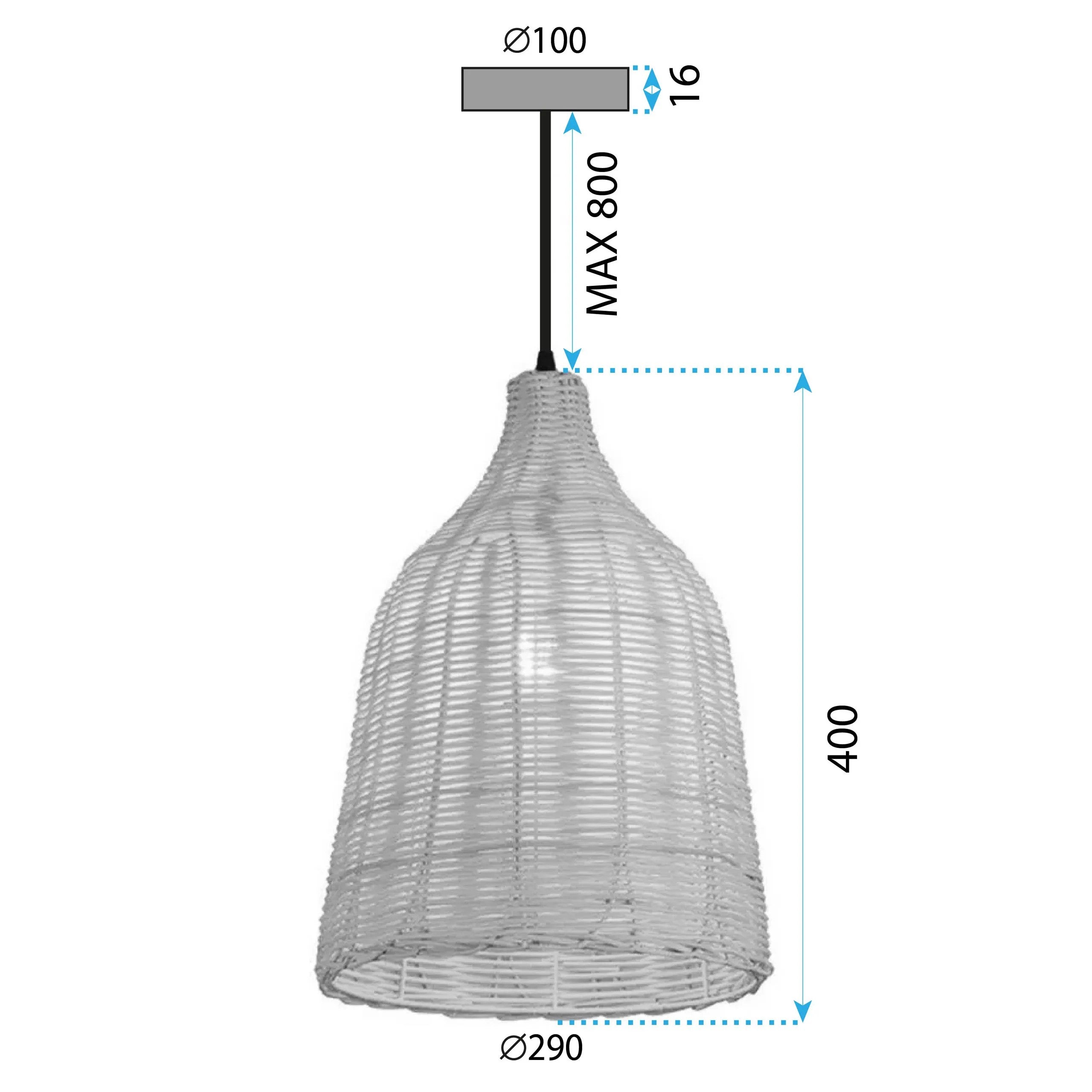 LAMPA SUFITOWA WISZĄCA BOHO NATURAL APP1646-1CP 9
