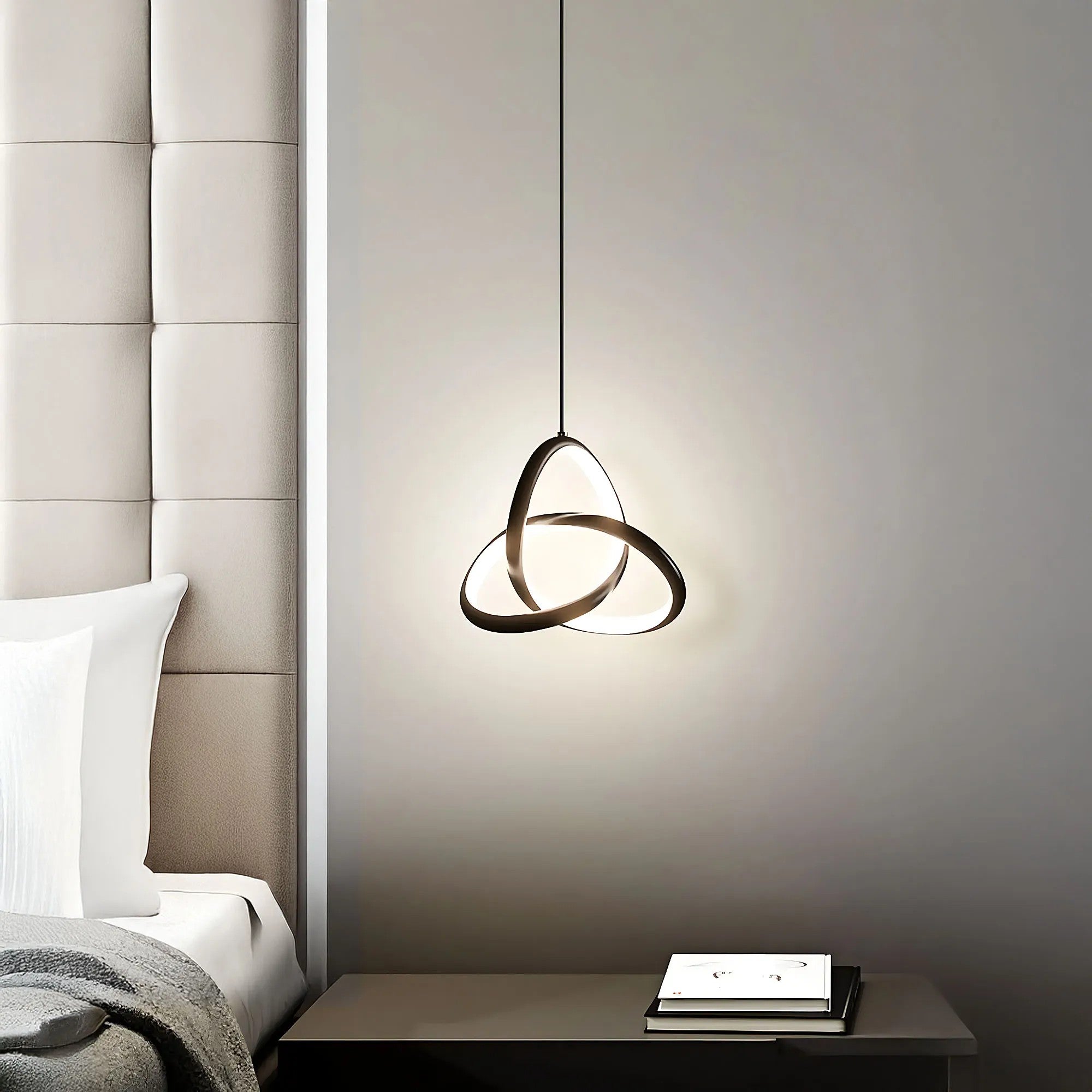 LAMPA SUFITOWA WISZĄCA LED APP1784-CP CZARNA 9