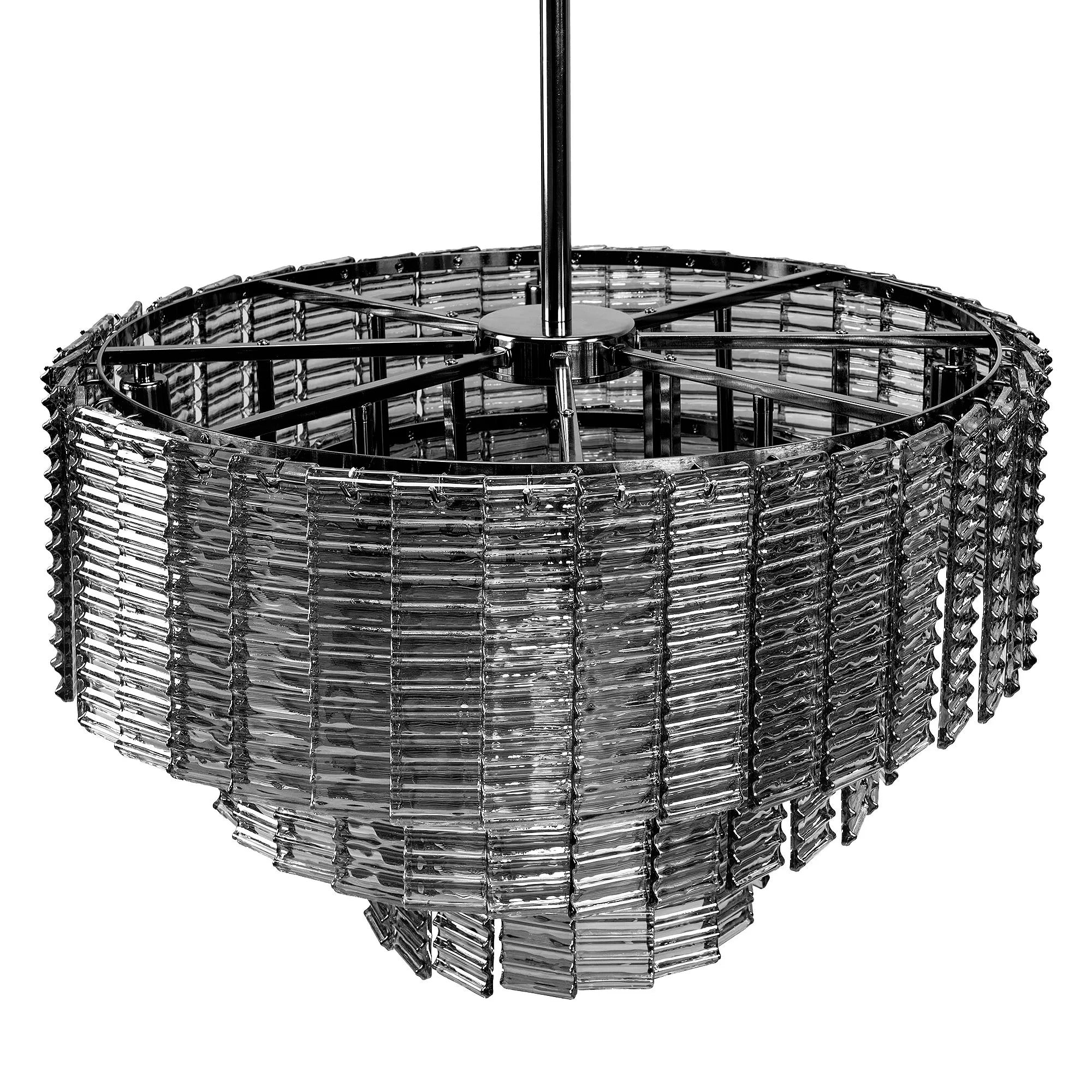 LAMPA SUFITOWA WISZĄCA APP1678-8CP SZARA 9