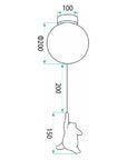 LAMPA SUFITOWA PLAFON G167-1CP MIŚ 9