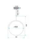 Lampa Wisząca LED APP1427-C 50cm 9