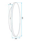 LAMPA ŚCIENNA KINKIET LED APP1405-W WOOD 9