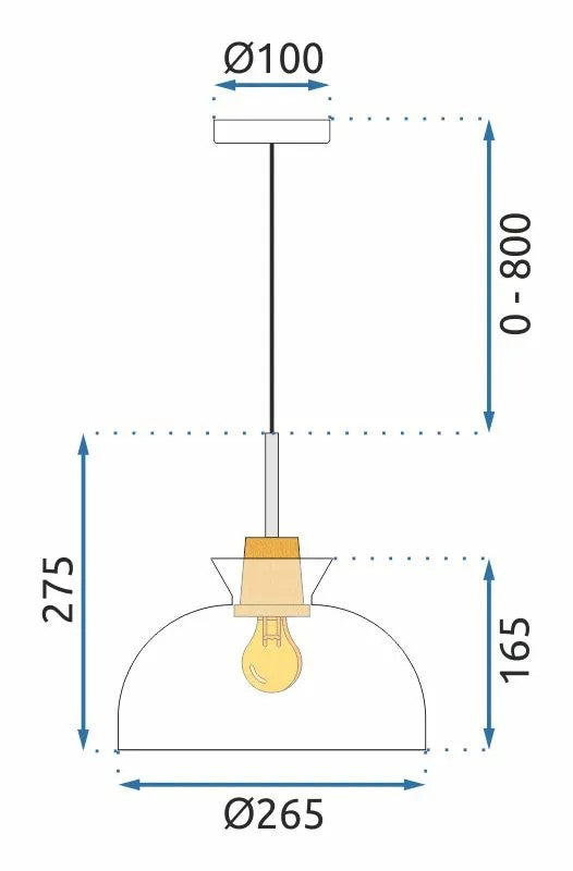 Lampa Wisząca APP1184-1CP C 9