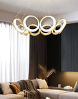 LAMPA WISZĄCA LED APP1800-CP ZŁOTA SZCZOTKOWANA 9