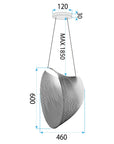 LAMPA LED WISZĄCA LHJ055-1CP DREWNO 9