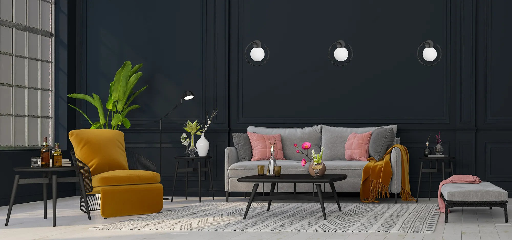 LAMPA ŚCIENNA KINKIET APP1152-1W Czarna 9