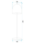 Lampka Nocna APP1362-T Szara 9