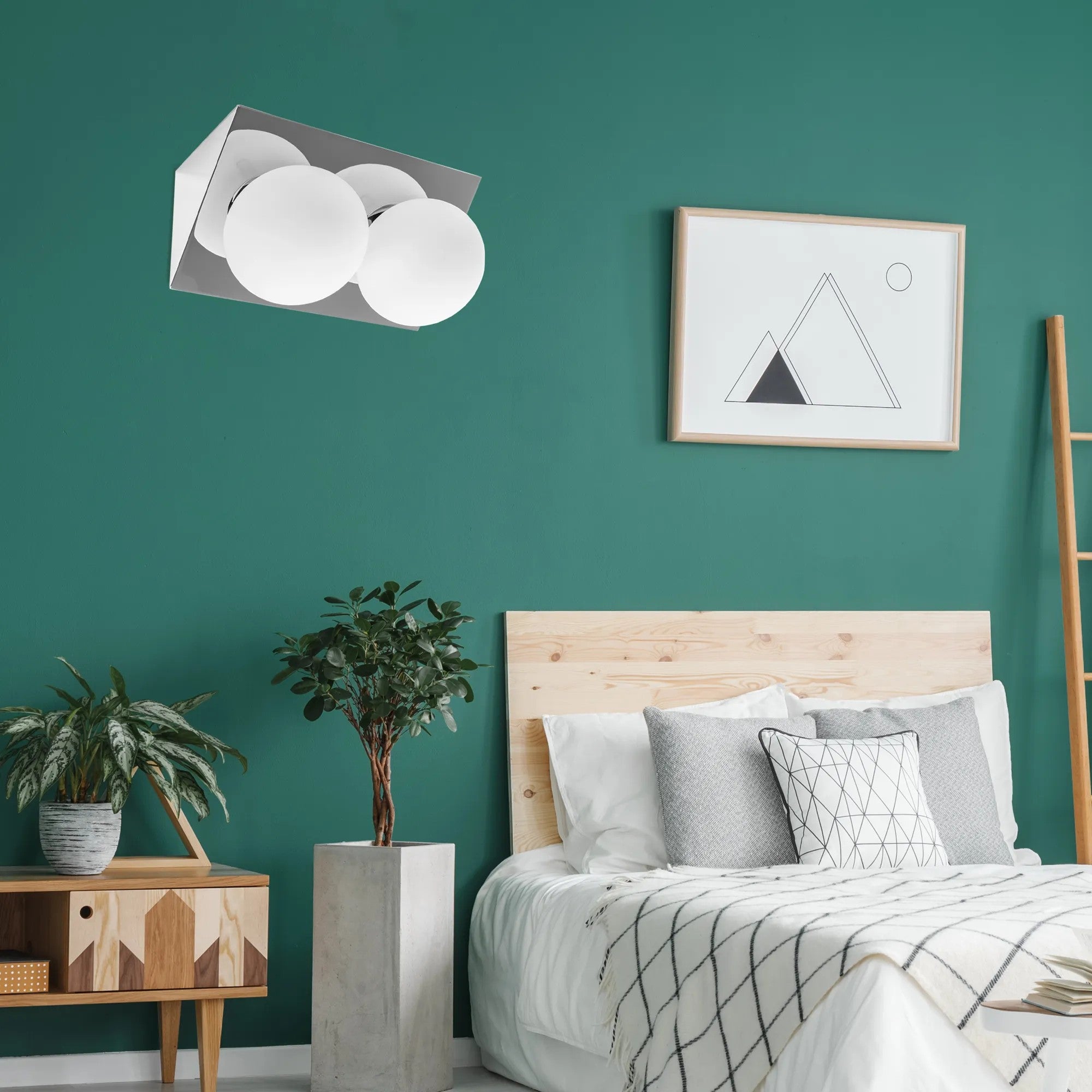 LAMPA ŚCIENNA KINKIET APP1228-2W Chrom 9