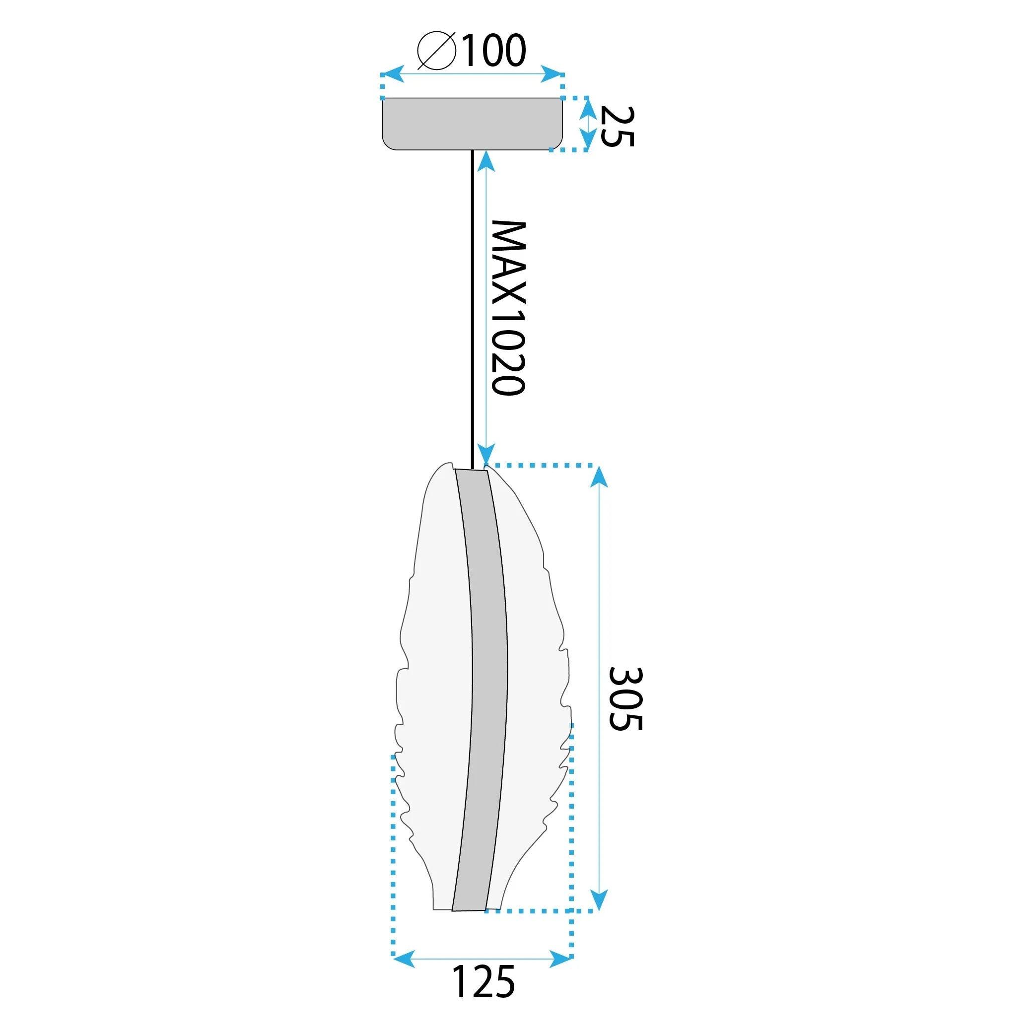 LAMPA SUFITOWA WISZĄCA LED G141-CP ZŁOTA 9