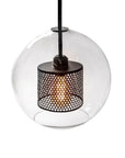 Lampa Wisząca Szklana Loft APP557-1CP 20cm Czarna 9
