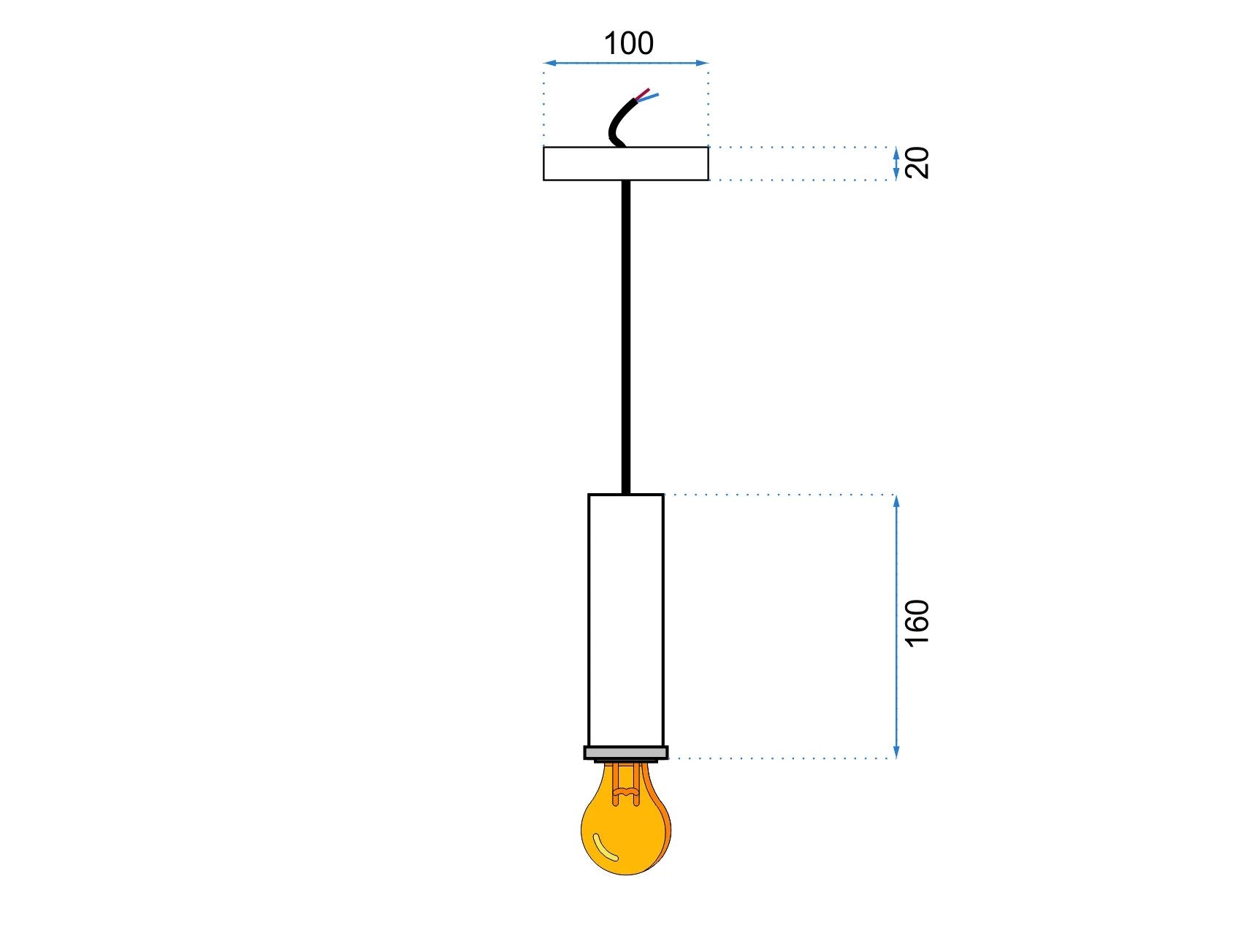 Lampa Wisząca OSTI A APP110-1CP Pudrowy Róż 9