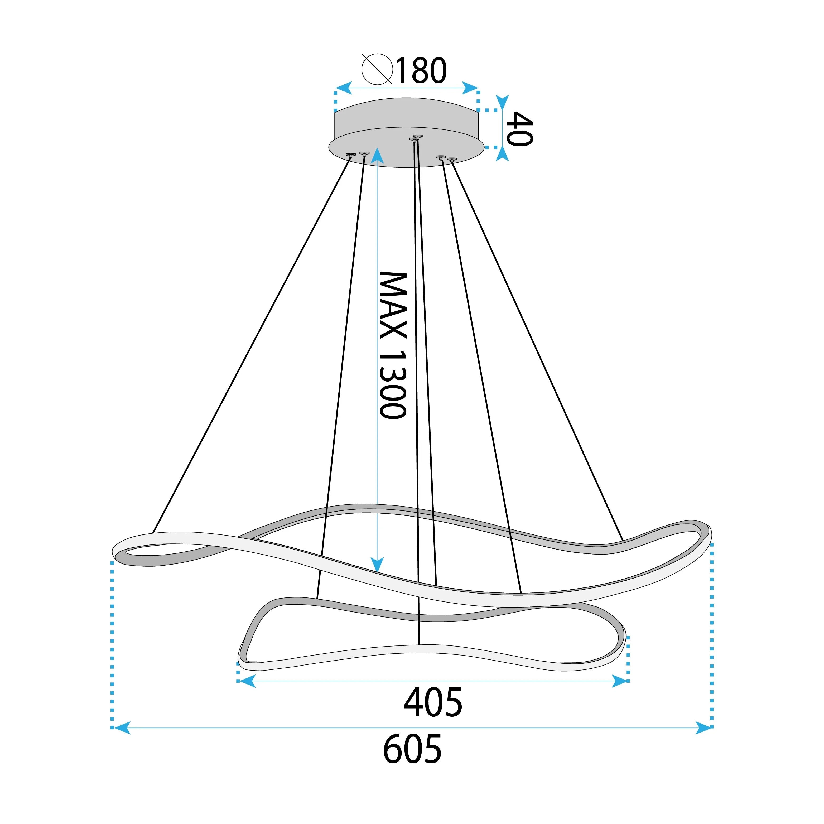 Lampa Wisząca LHJ017-CP2 GOLD 9