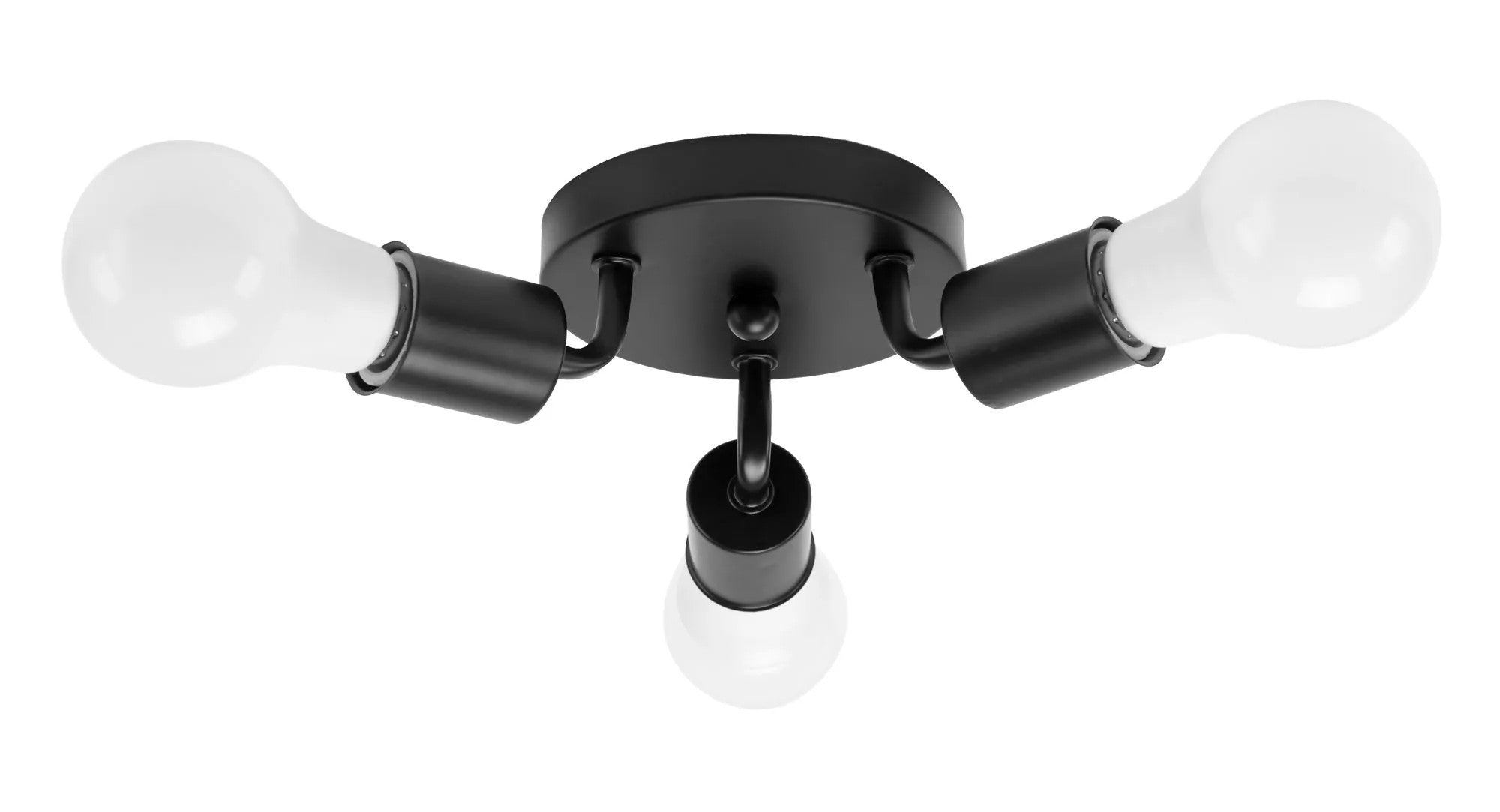 Lampa Sufitowa Potrójna Plafon Metalowa APP701-3C Czarna 9