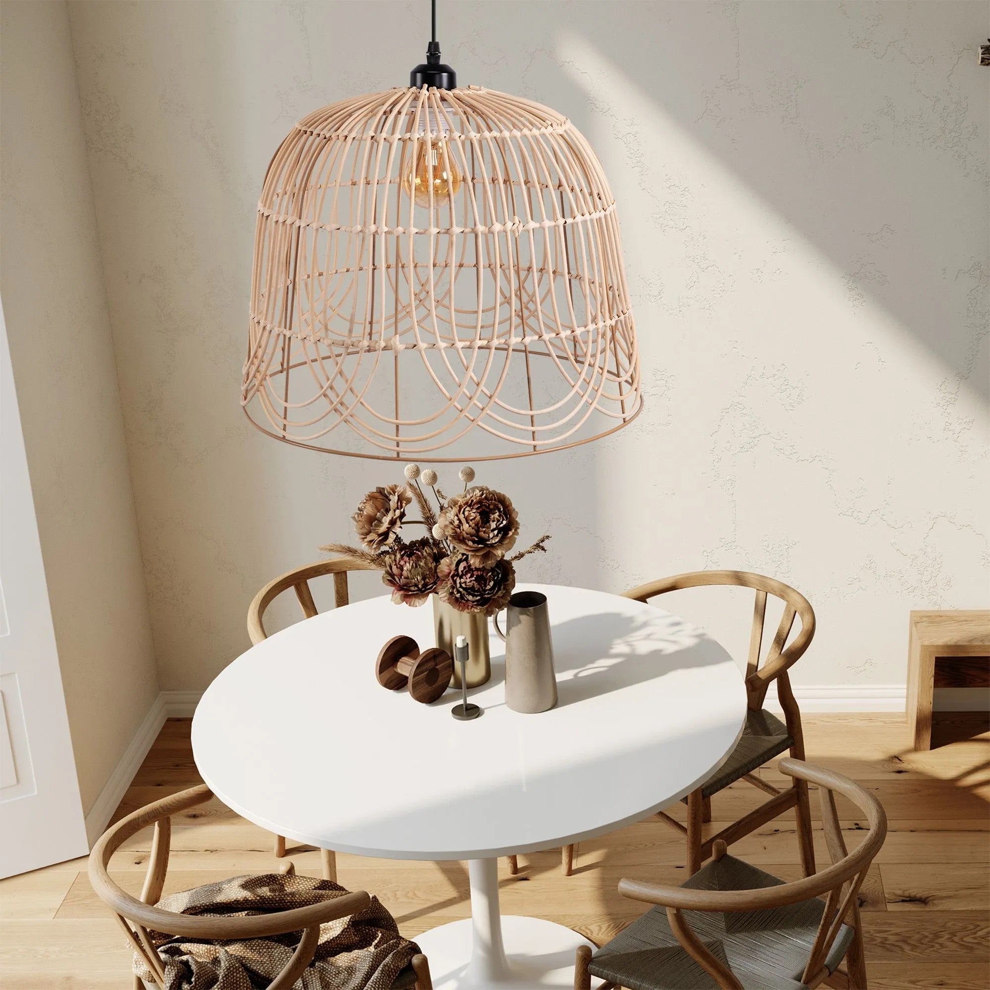 LAMPA SUFITOWA WISZĄCA NATURAL BOHO APP1352-1CP 40 Cm 9