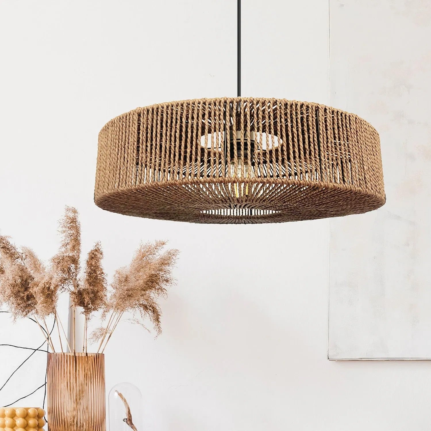 Lampa Wisząca Boho APP1294-1PC Beż 9