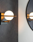 LAMPA ŚCIENNA KINKIET APP1300-1W Czarno Złota 9