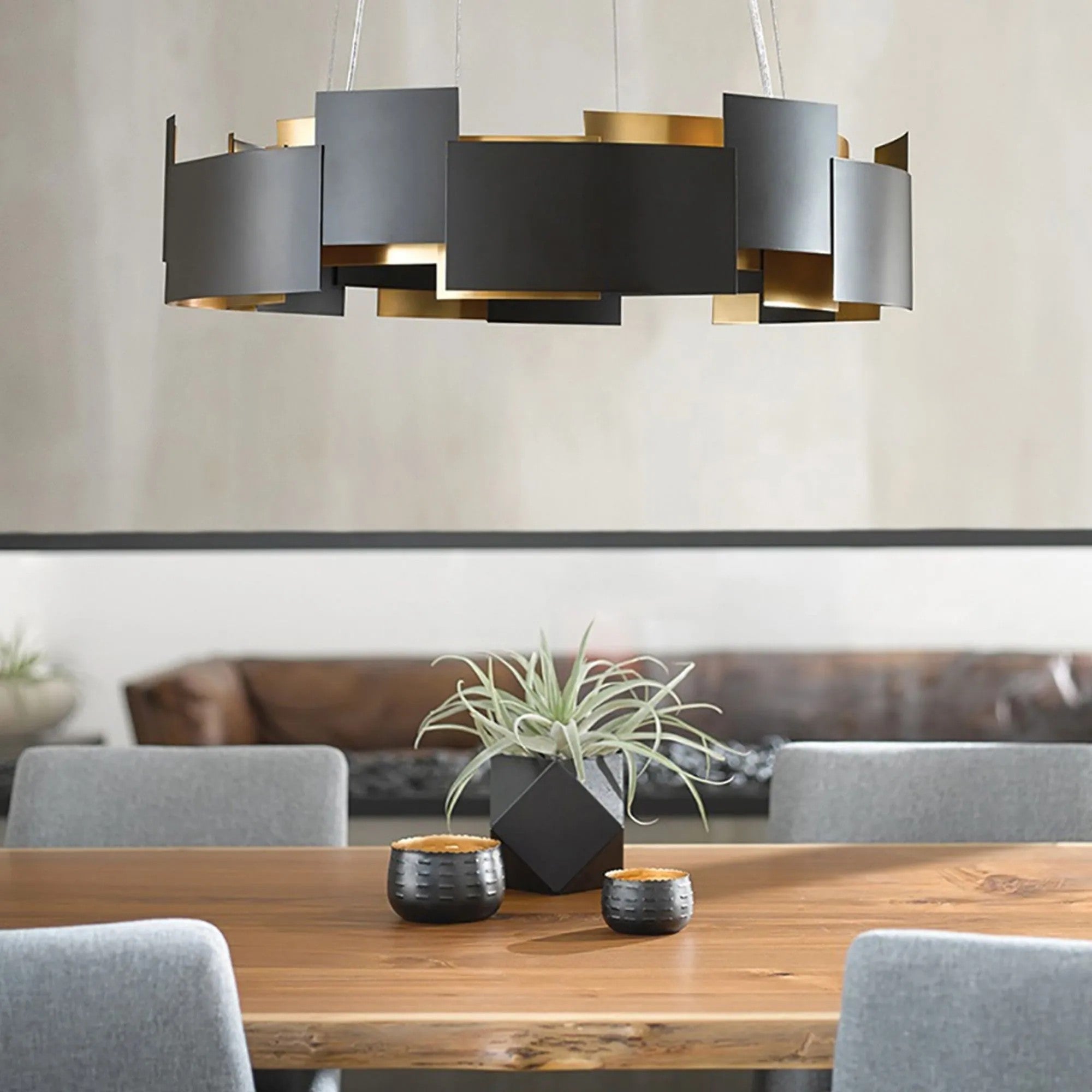 LAMPA SUFITOWA WISZĄCA Czarna APP1561-6CP 9