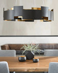 LAMPA SUFITOWA WISZĄCA Czarna APP1561-6CP 9