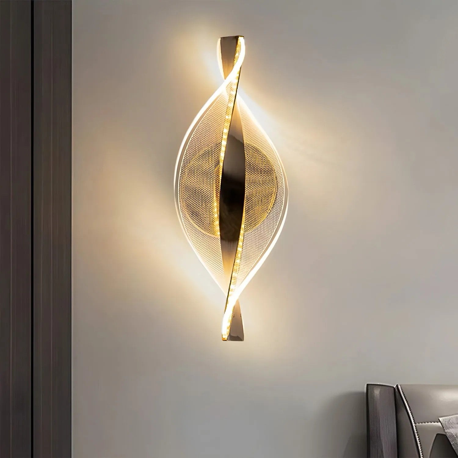 Kinkiet LED G031-W Złoty 9