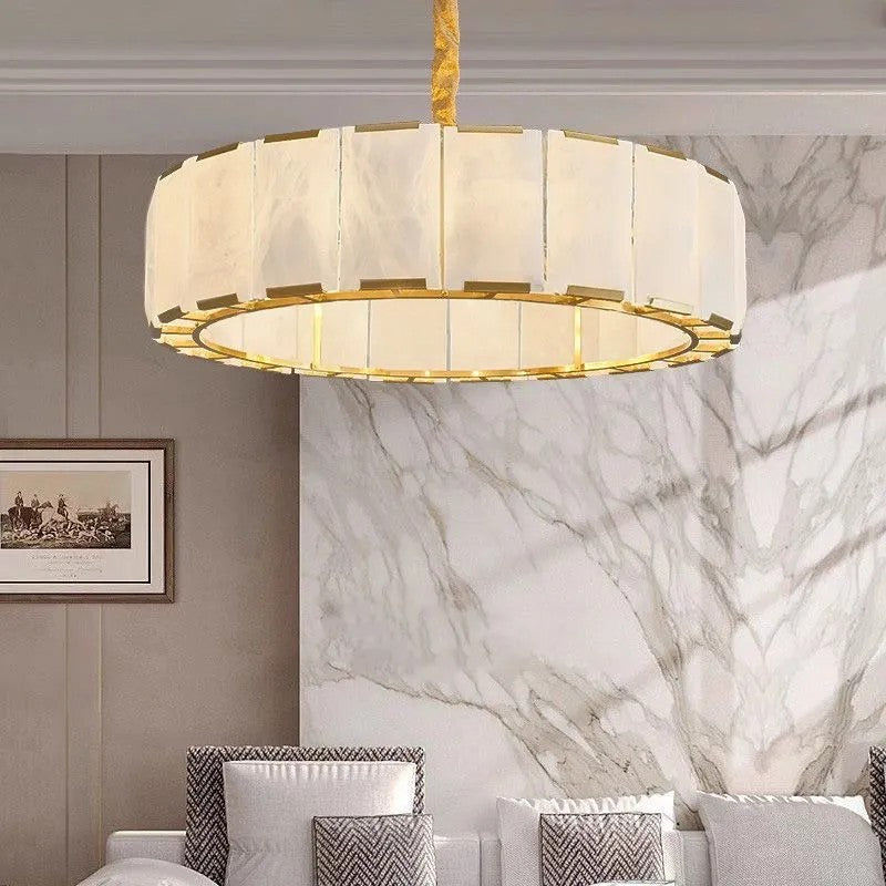 LAMPA SUFITOWA WISZĄCA APP1797-8CP ZŁOTA SZCZOTKOWANA 9