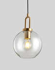 Lampa Sufitowa Wisząca Szklana Kula 20cm APP629-1CP 9