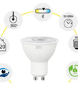 Żarówka LED Zimna GU10 5W RSL042 9