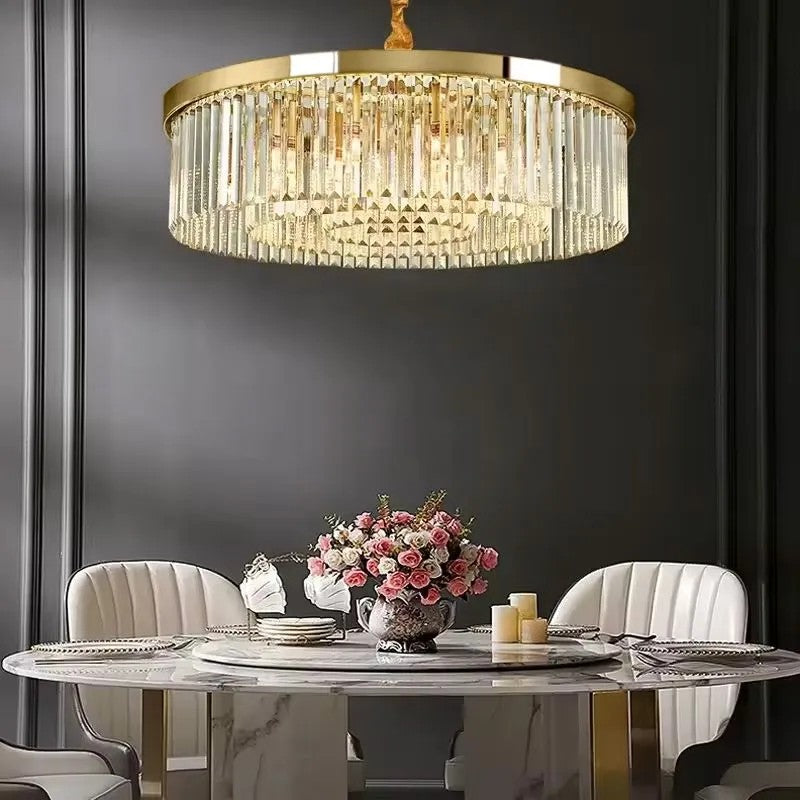 Lampa Kryształowa Wisząca APP1531-8CP4 Złota 9