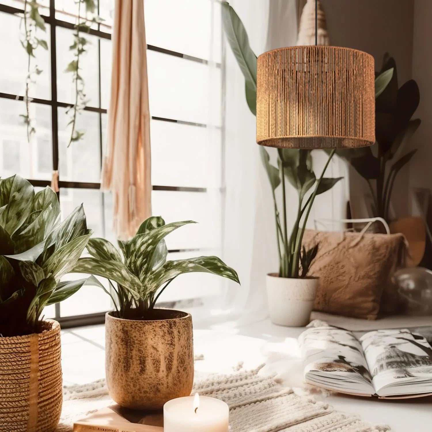Lampa Wisząca Boho 25cm APP1323-1CP 9