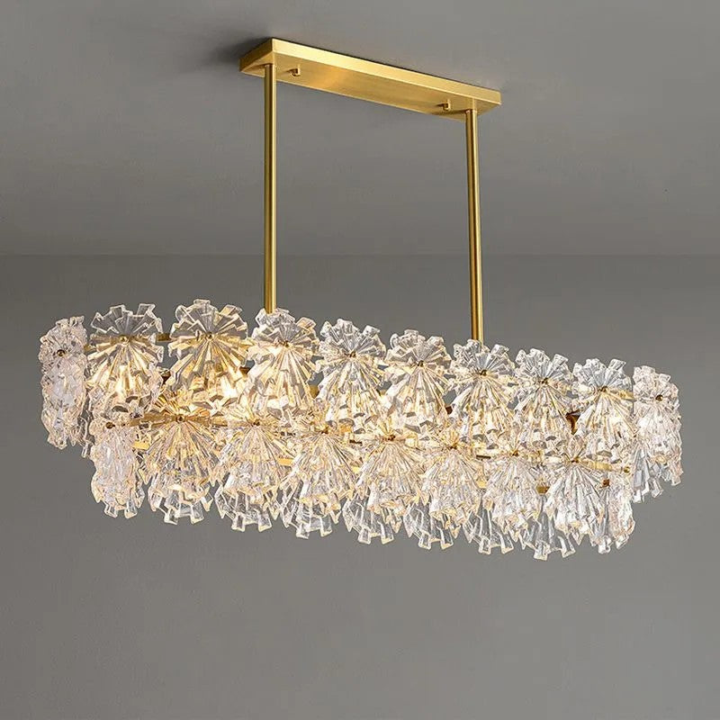 LAMPA KRYSZTAŁOWA WISZĄCA APP1198-4CP ZŁOTA 9