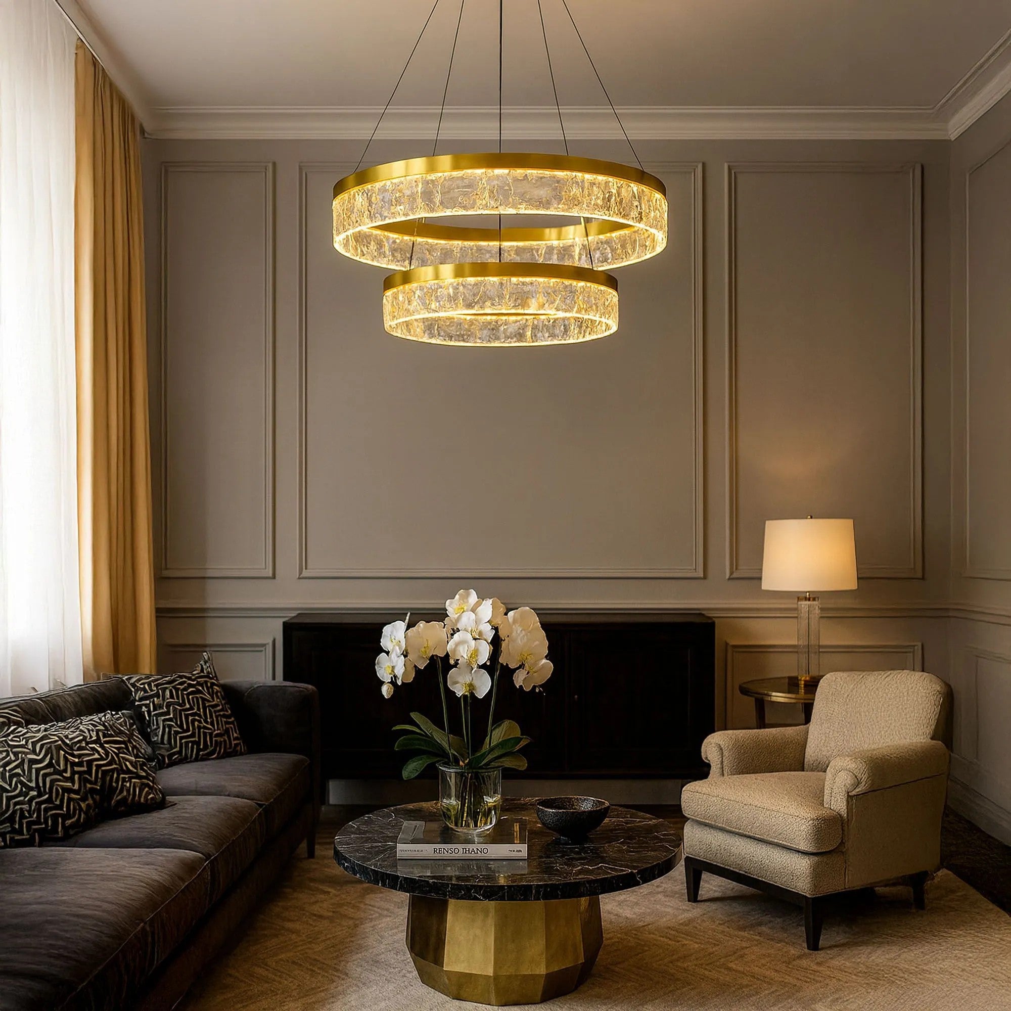 Lampa Wisząca LED LHJ049-CP2 ZŁOTA 9