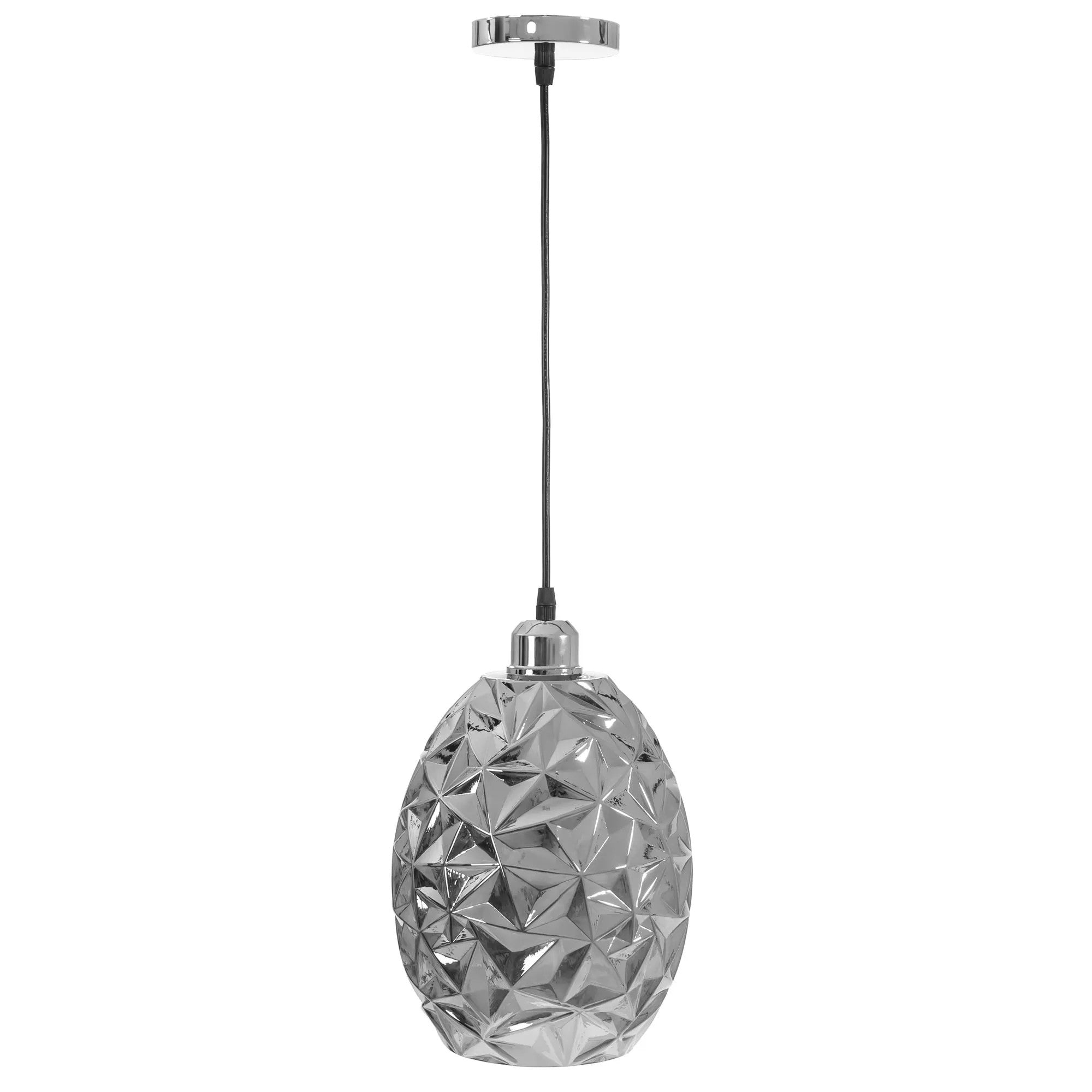 Lampa Wisząca Szklana APP564-1CP CHROM 9