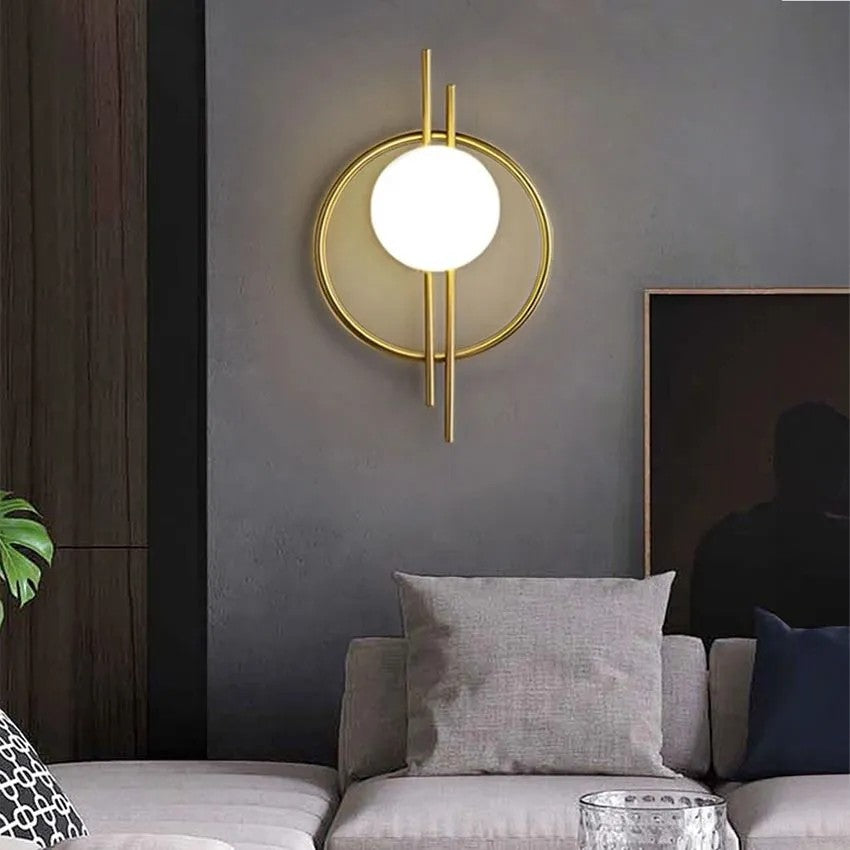 LAMPA ŚCIENNA KINKIET APP1436-W GOLD 9