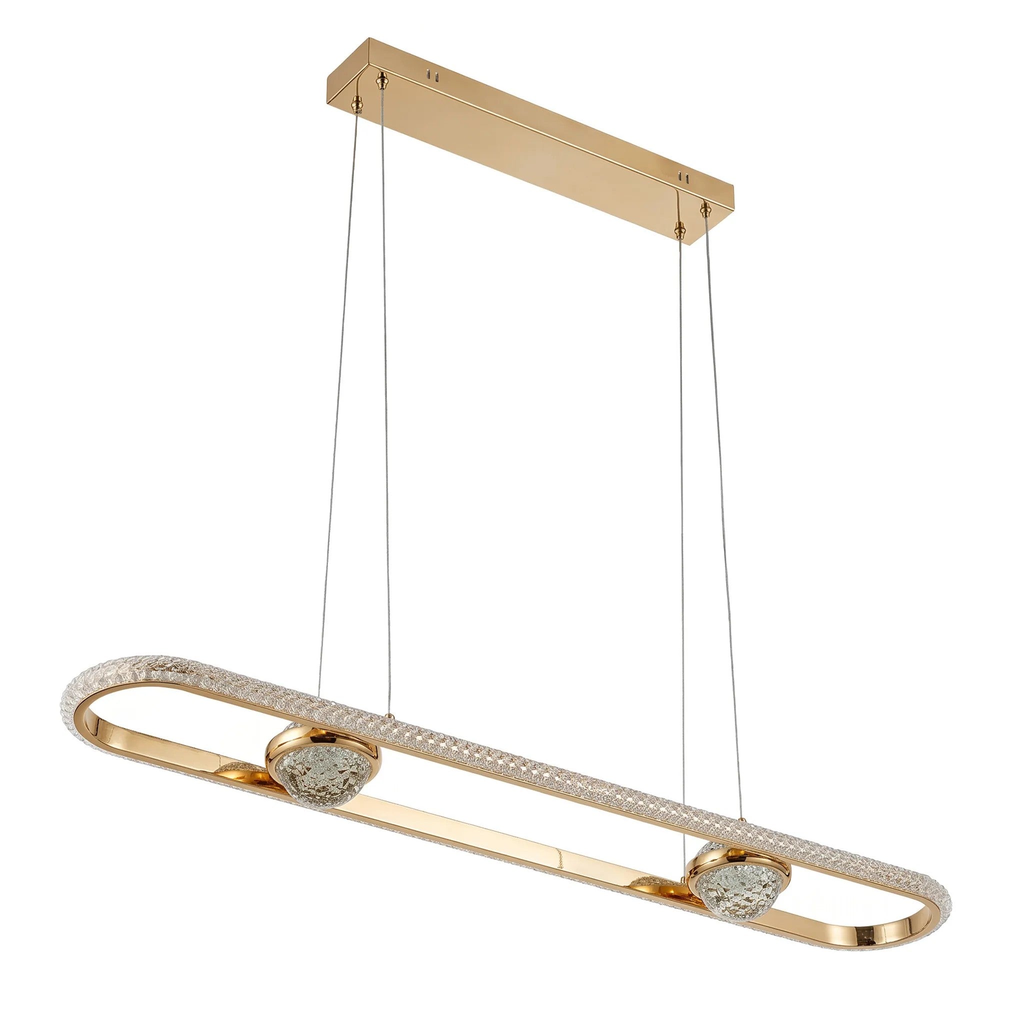 LAMPA SUFITOWA WISZĄCA LED G159-CP ZŁOTA 9