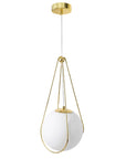 LAMPA SUFITOWA WISZĄCA APP1793-1CP 20cm Złota 9