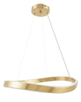 LAMPA SUFITOWA WISZĄCA SWE067-CP 60cm ZŁOTA SZCZOTKOWANA 9
