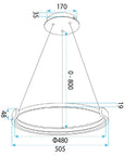 Lampa Sufitowa LED APP1927-CP Czarna 9