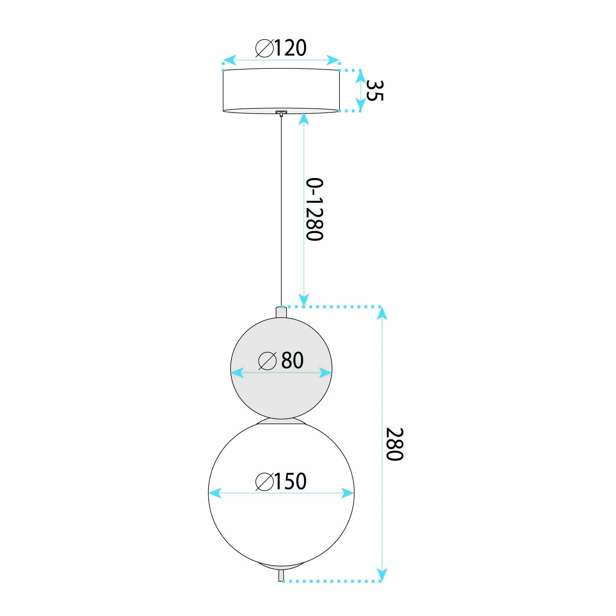 Lampa Sufitowa Wisząca LED LHJ115-1CP Złota Szczotkowana 9
