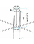 Lampa Sufitowa LED APP1929-CP Czarna 9